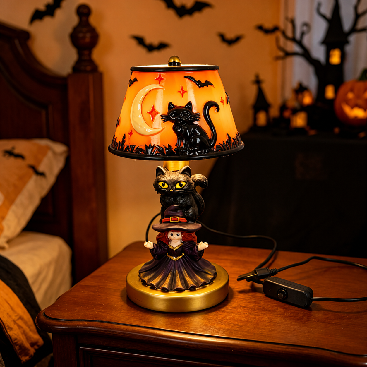 👻🎃 50% OFF TODAY – The Skeleton Stained Glass Lamp Your Halloween Needs