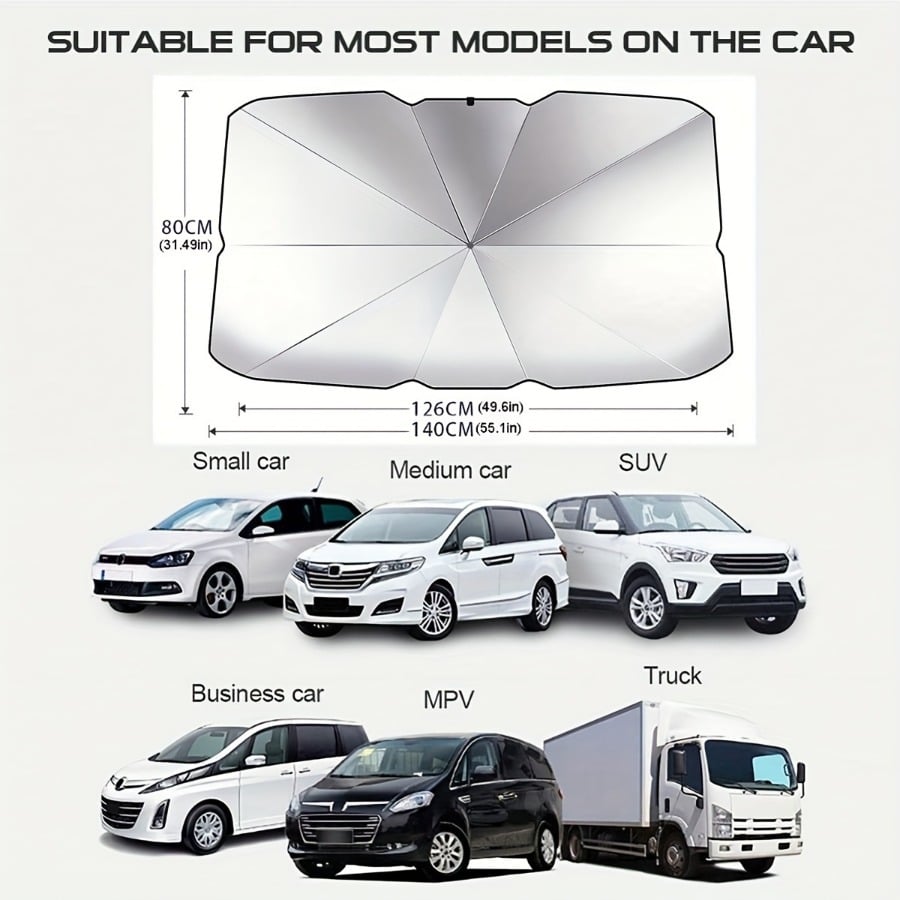 🔥100,000+ Happy Customers🚗Universal Portable Car Windshield Sunshade