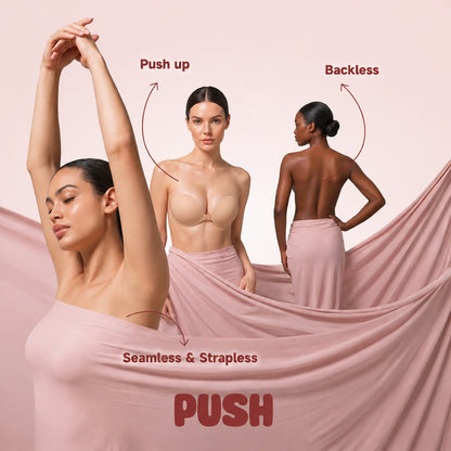 PUSH Adhesive Bra – No.1 Push-up Sticky Bra