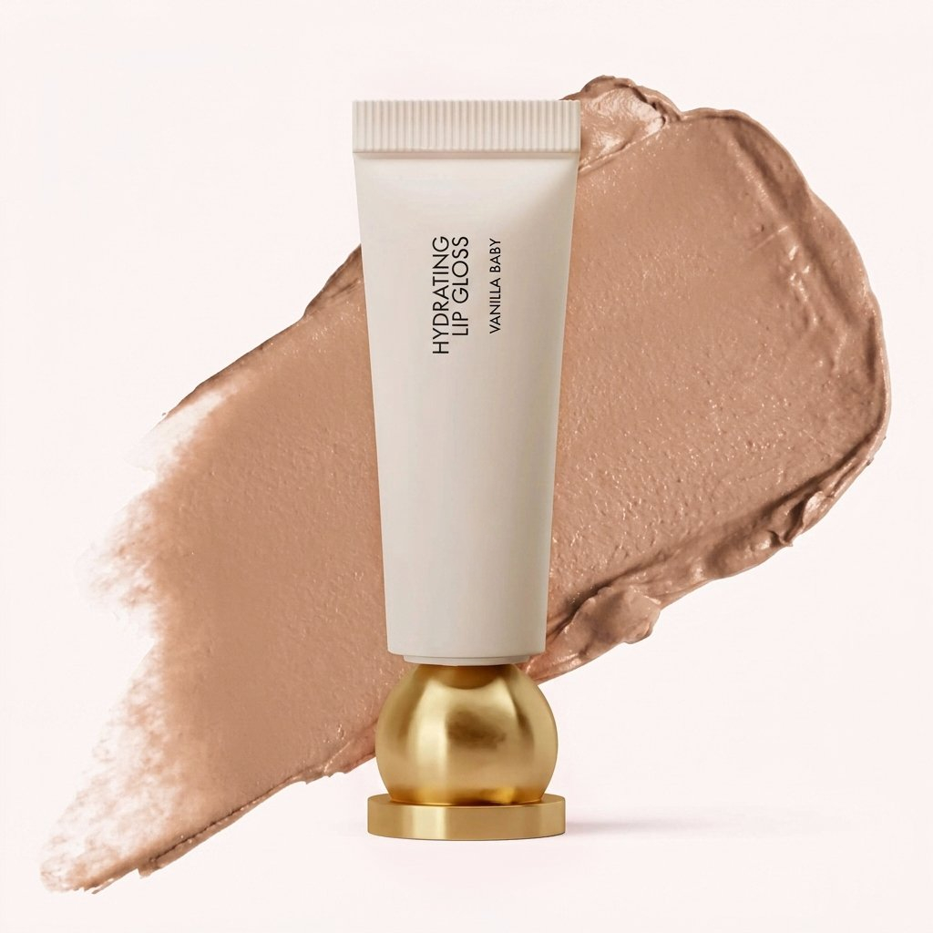 Hydrating Lip Gloss - High Shine & Tinted, Infused with Hyaluronic Acid, Jojoba Oil & Shea Butter