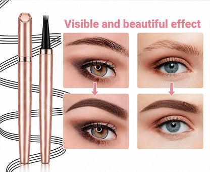 Long Lasting Waterproof Micro Fork Brow Pen