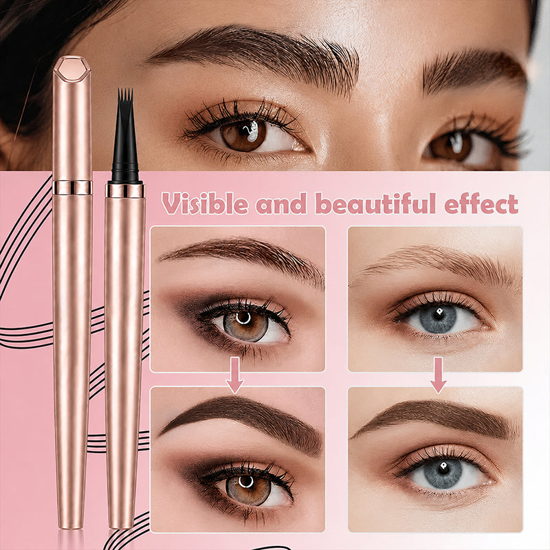 Long Lasting Waterproof Micro Fork Brow Pen