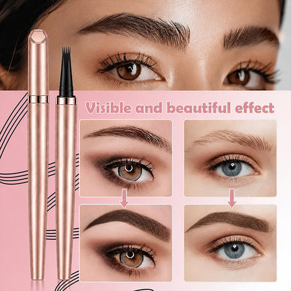 Long Lasting Waterproof Micro Fork Brow Pen