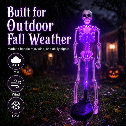 💀 Solar Skeleton Yard Stake