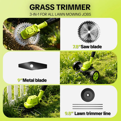 🌿60% OFF TODAY⚡ 3-in-1 Cordless Grass Trimmer