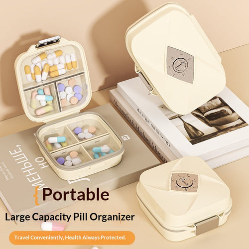 7-Day Double Layer Moisture-Proof Travel Pill Box, Portable Weekly Pocket Medicine Organizer
