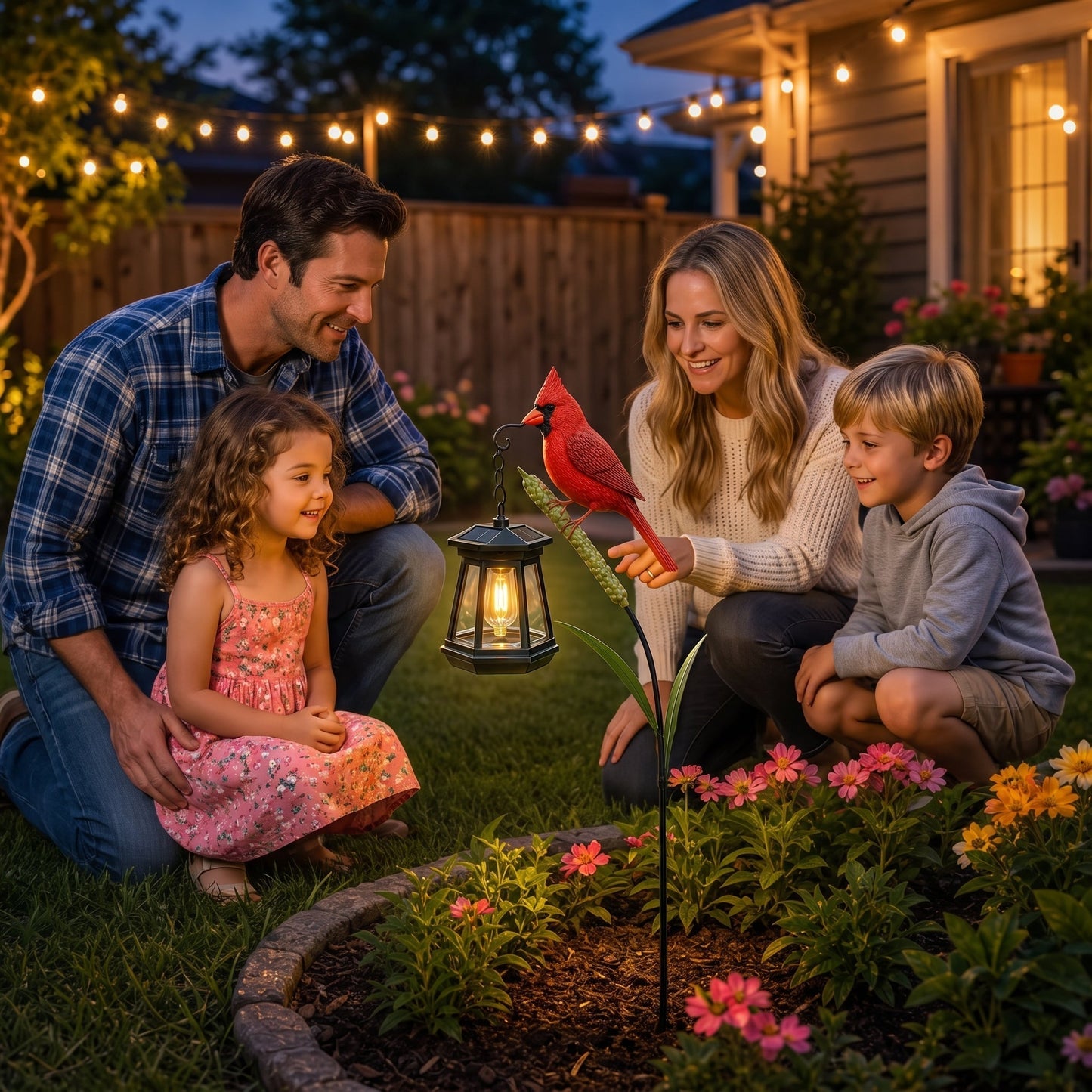 💝Vivid & Natural Charm🐦 Cardinal Solar Light—A Beautiful Garden Light That Feels Full of Life