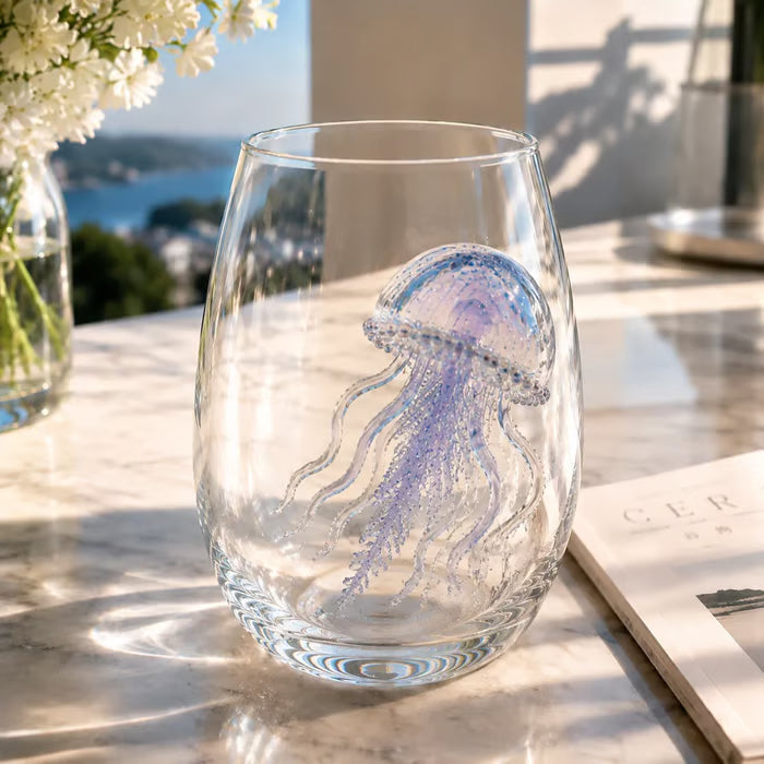 🔥Summer Sale-🌊Blue Ringed Octopus Handcrafted Glassware