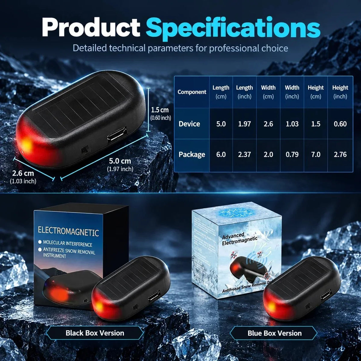 HOT SALE Electromagnetic Molecular Interference Antifreeze Snow Removal Instrument for Vehicles