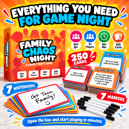 😂 50% OFF Today! Family Chaos Night – Hilarious Family Party Game