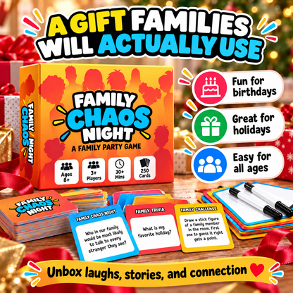 😂 50% OFF Today! Family Chaos Night – Hilarious Family Party Game