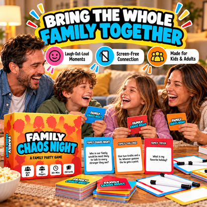 😂 50% OFF Today! Family Chaos Night – Hilarious Family Party Game