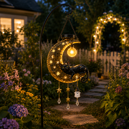 🎃 Halloween Early Bird Sale | 50% OFF Black Cat Moon Solar Lantern