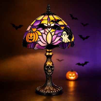 👻🎃 50% OFF TODAY – The Skeleton Stained Glass Lamp Your Halloween Needs