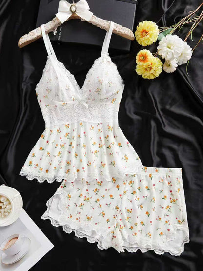 High Slit SPOILD Lacy Short 2-Piece Set