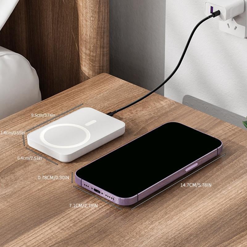 🔋 Magnetic Wireless Power Bank for iPhone – 5000mAh