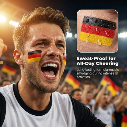 🏆🎉National Flag Face Paint Stick for Sports Fans! ⚽