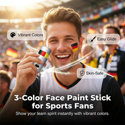 🏆🎉National Flag Face Paint Stick for Sports Fans! ⚽