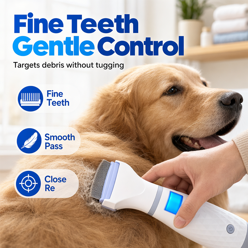 ❤️Dedicated to pet health❤️ Electric Flea Comb for Pets